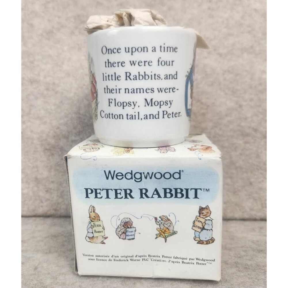 VTG Wedgwood Peter Rabit Beatrix Potter Child's Mug Brand New Original Box